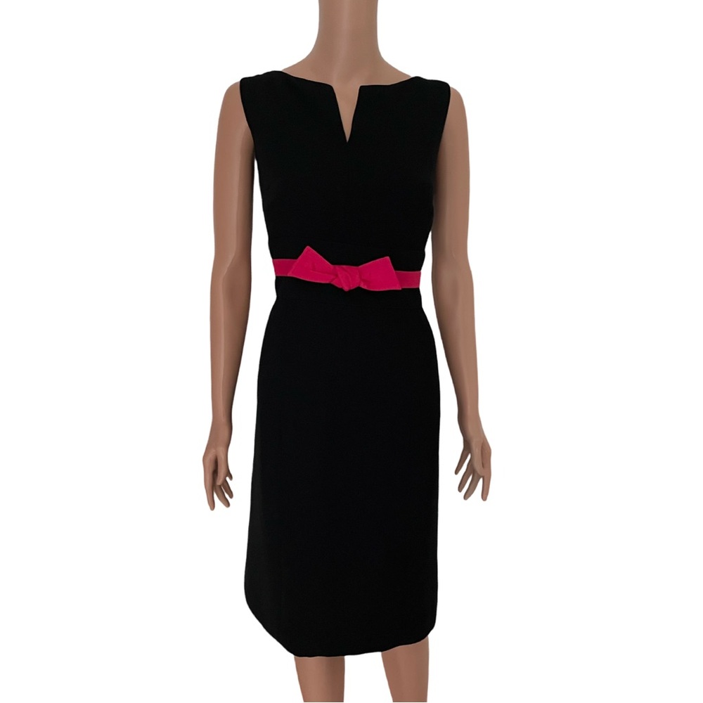 Black and pink dress by Donna Morgan.